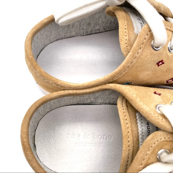 NIB Rag & Bone Standard Issue Dune Embroidered Sneakers - Picture 10 of 14